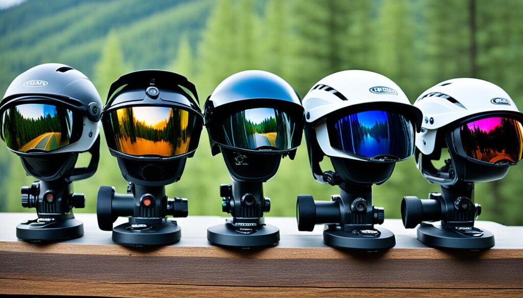 Popular Helmet-mounted Cameras