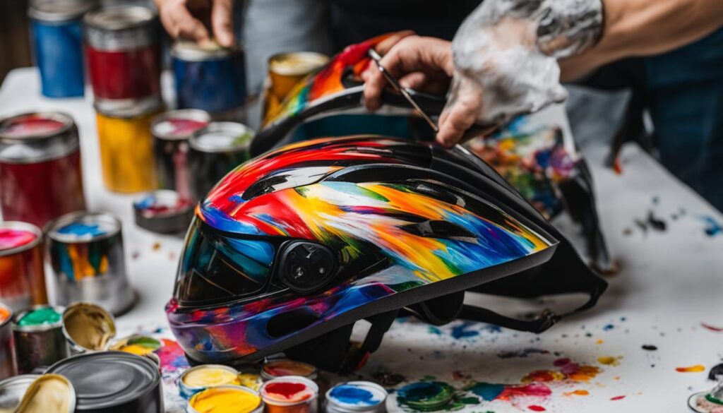 how to paint motorcycle helmet