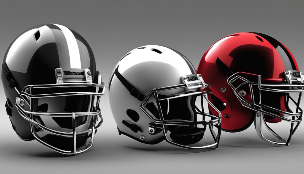lightweight football helmet image