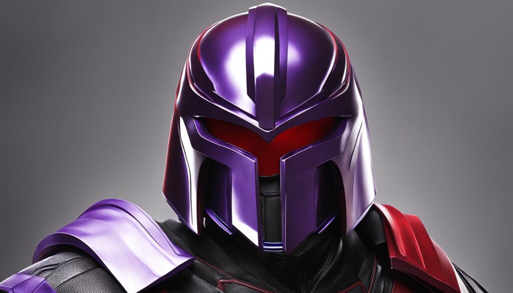 magneto's helmet design