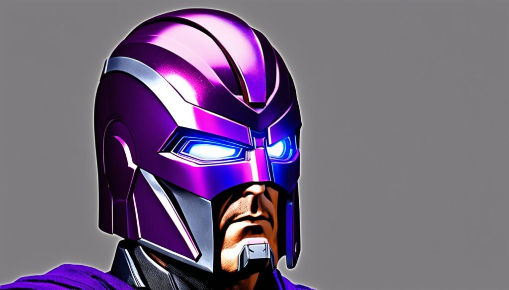 magneto's helmet materials