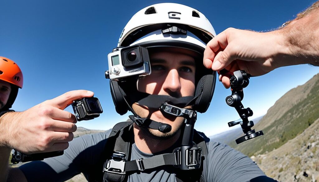 mounting GoPro to helmet