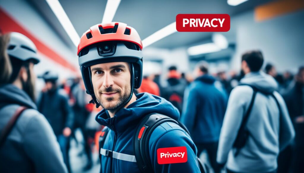 privacy considerations when using helmet cameras
