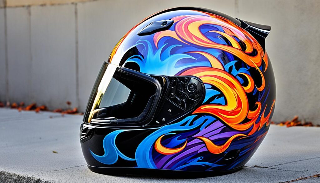 Custom Bike Helmet Painting