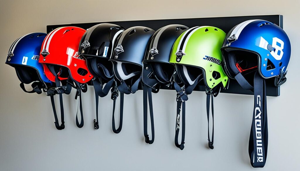 Helmet storage