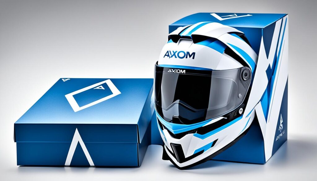 Axiom Helmet packaging