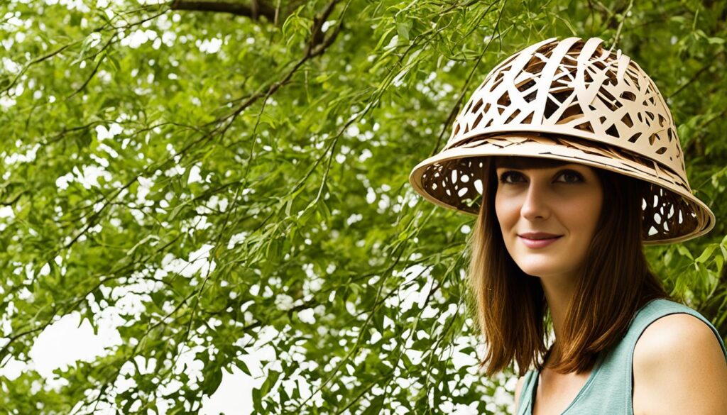 Eco-conscious pith helmet made from sustainable materials