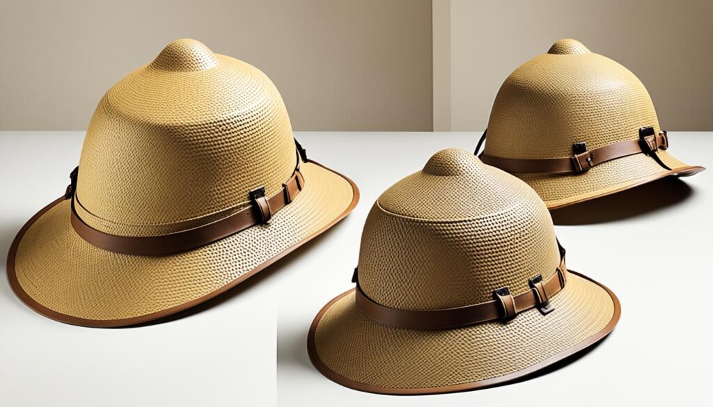 Lightweight colonial-style pith helmet for travel