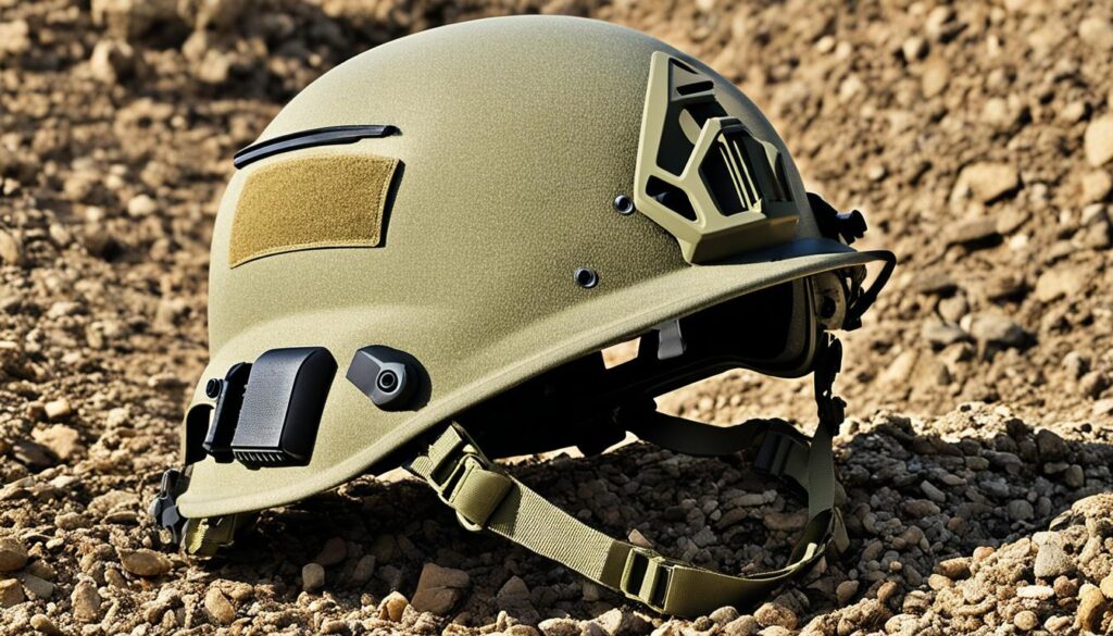 PASGT helmet ballistic protection