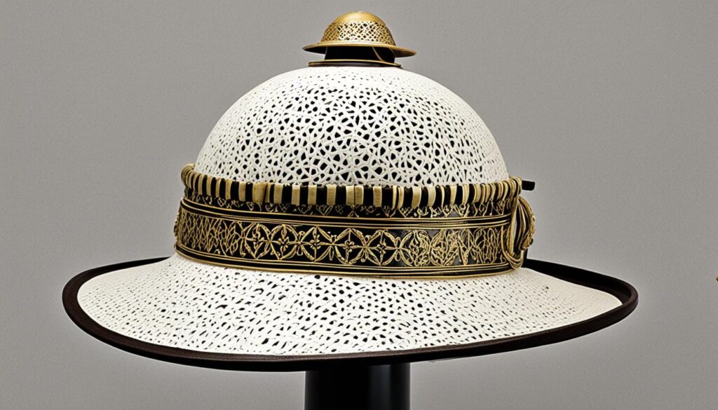 Pith helmet for historical reenactment costumes