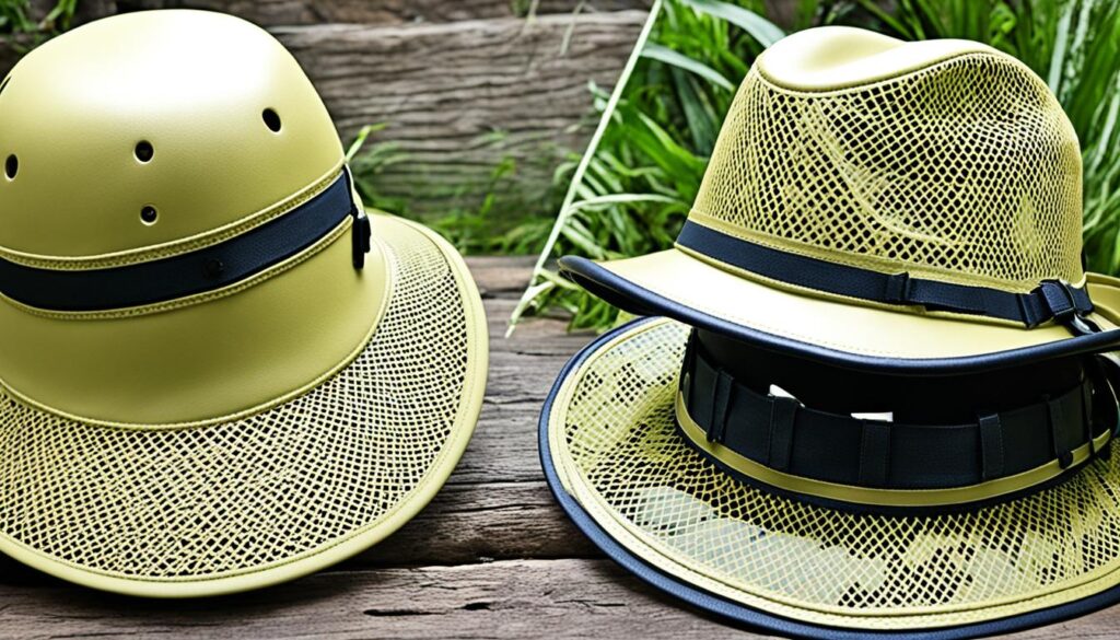 Pith helmet with adjustable ventilation