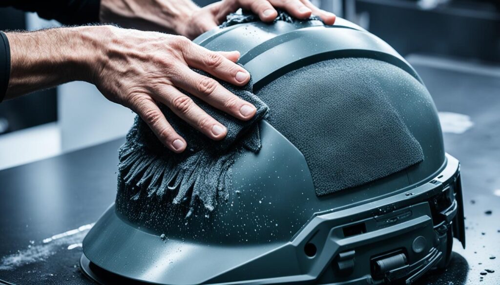 helmet cleaning